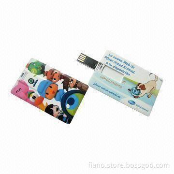 Credit Card USB Flash Drives, Customized Logos are Welcome
